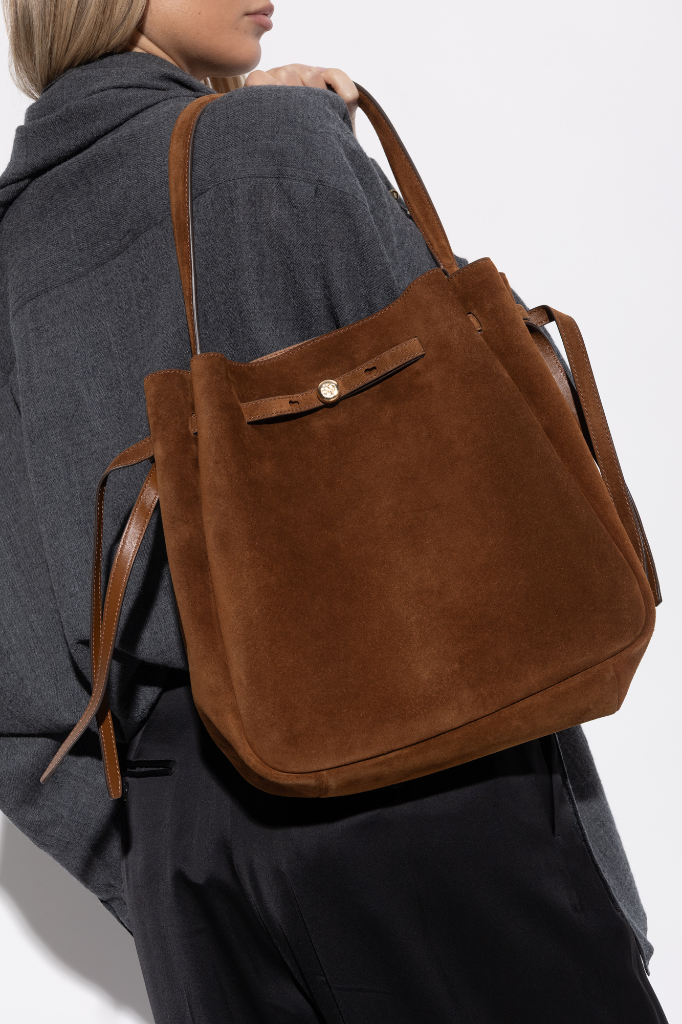 Tory Burch　バッグ Tory Burch Romy Pebbled Leather Tote Bag | Saks Fifth Avenue